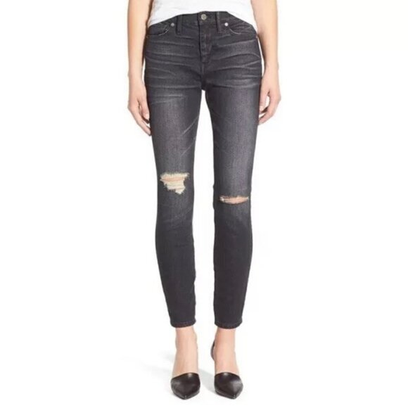 Madewell Black High Waisted Jeans - Picture 1 of 7